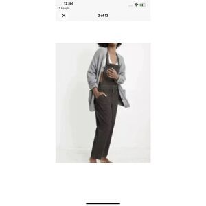 Aerie werk & play twill overalls